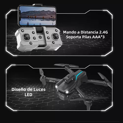 Mini Drone 4K HYTOBP con Tres Cámaras