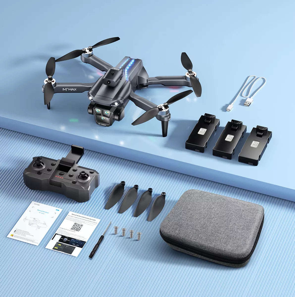 Mini Drone 4K HYTOBP con Tres Cámaras