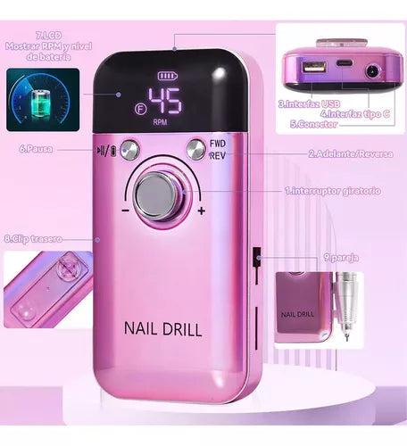 Pulidor De Uñas Esmeril Profesional