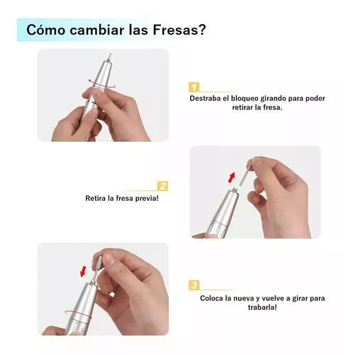 Torno Inalámbrico Profesional Pedicura Manícura